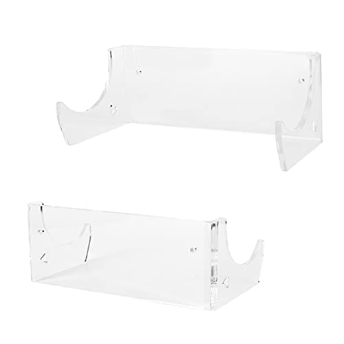Cocoarm Lot de 2 Supports Muraux en Acrylique pour Skateboard, 19 X 10 X 7,5 Cm, étagère avec Fentes de Suspension Supplémentaires et Vis pour Affichage de...
