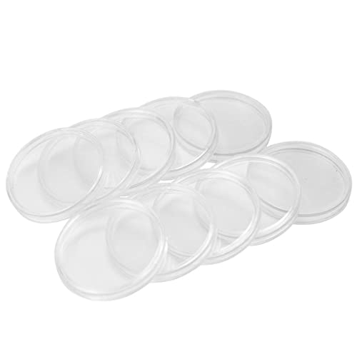 10 cápsulas transparentes para monedas 33mm 10 piezas miniatura 1