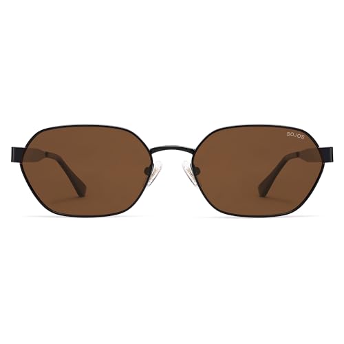 Image of SOJOS Trendy Polarized Hexagon Sunglasses Womens Mens SJ1238
