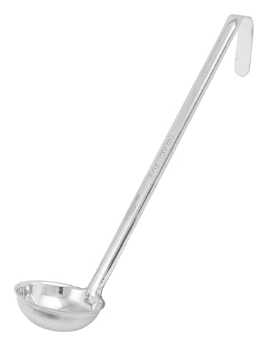 Winco Prime One Piece Stainless Steel Ladle, NSF Listed, 2 Ounce