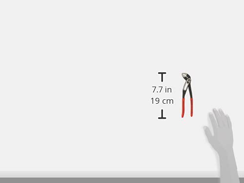 Knipex 8801180 Alicate jacaré de 7 polegadas, preto/vermelho