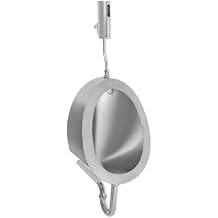 Stainless Steel Urinal for Men Bathroom, Wall Mounted Male Urinal with Automatic Sensor Flushing Device Household/Commercial Male Toilet for Bars, Bathrooms, and Hotels