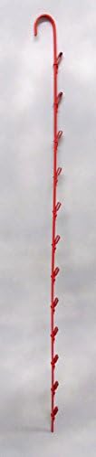 Single Strip 12 Clip Hanging Potato Chip, Candy Display Rack in Red - Lot of 50