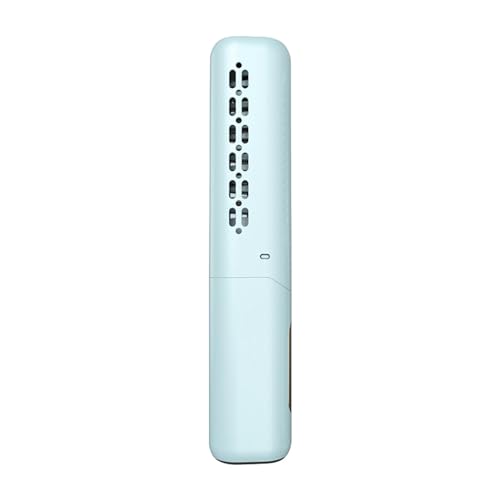 Cepillo Alisador de Pelo Portátil con Carga USB Azul
