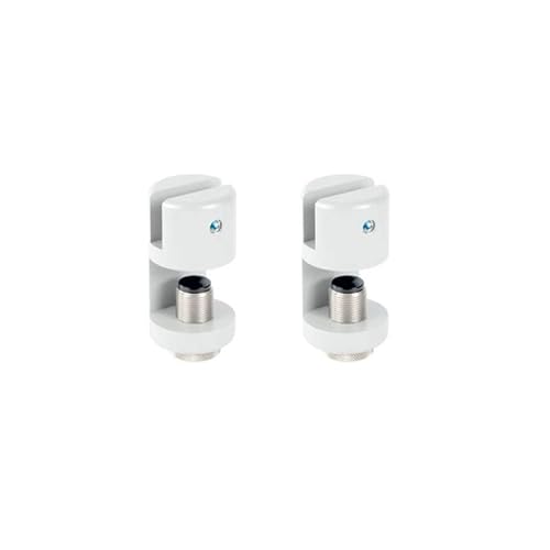 VetroScreen Halterung mit Klemme zur horizontalen Befestigung von Plexiglas weiß RAL9010 Cover