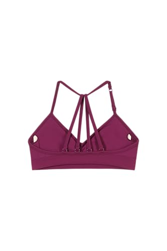Image of AUROLA Mercury Workout Sports Bras Women Athletic Removable Padded Backless Strapy Minimal Crop Top