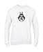 Felpa Donna Girocollo Basic Top qualità Top vestibilità - Il Mio Vicino Totoro - Divertente Humor Made in Italy (S, Bianco)