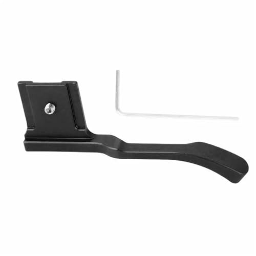 Image of DSHYTDRF Grip for fuji GFX 50R for fujifilm Camera Custom Mount Hot Shoe Grip Black Red(Black)