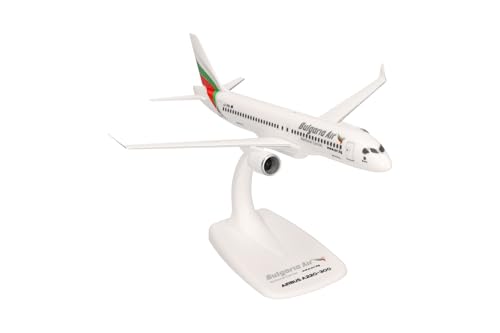 Miniatura 3 de Herpa Miniatura Del Avión Bulgaria Air Airbus A220-300, Escala 1 200 - Snap-Fit, Maqueta De Colección, Modelismo, Avión Con Soporte, Figura Plástico