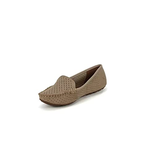 Mocassim Feminino Vizzano Camurça Flex Bege