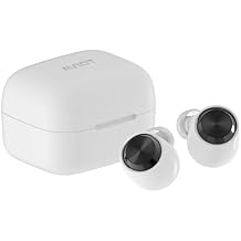 AVIOT TE-A1 Hi-Res True Wireless Earbuds | Bluetooth 5.3, Up to 70-Hour Playback, Adaptive Noise Canceling, 3D Spatial Audio, Wireless Charging, IPX4 Water & Dust Resistance, Lightweight White
