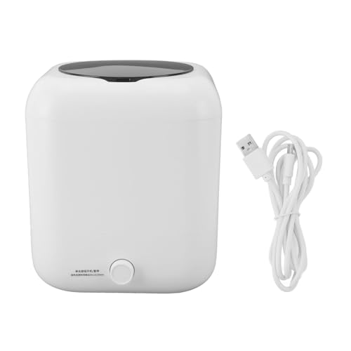 Mini lavadora portátil de 5L con pantalla Digital, lavadora de ropa interior de carga superior, lavadora compacta para viajes, dormitorios, hoteles (Blanca)