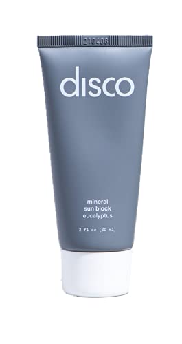 Mineral Sun Block by Disco for Men, Moisturizing, SPF 30, All Natural and Paraben Free, 2 Ounces