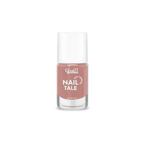 Image of Glam21 Nail Tale Nail Polish | Glossy Gel Finish | Rich Pigmentation | Chip Free | Quick Drying Formula | Long Lasting Nail Polish for Women | 9ml | Shade-43