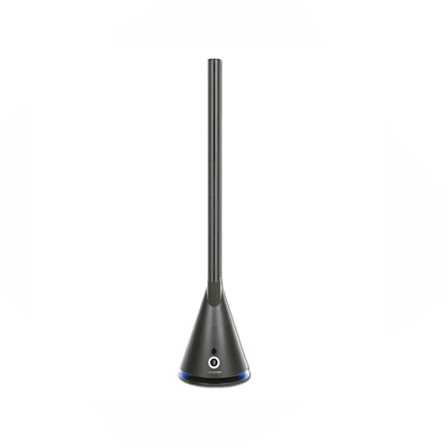 Brightium Ventilador sin aspas de columna, con funcionamiento silencioso, diseño moderno y múltiples velocidades; ideal para enfriar espacios sin riesgo.