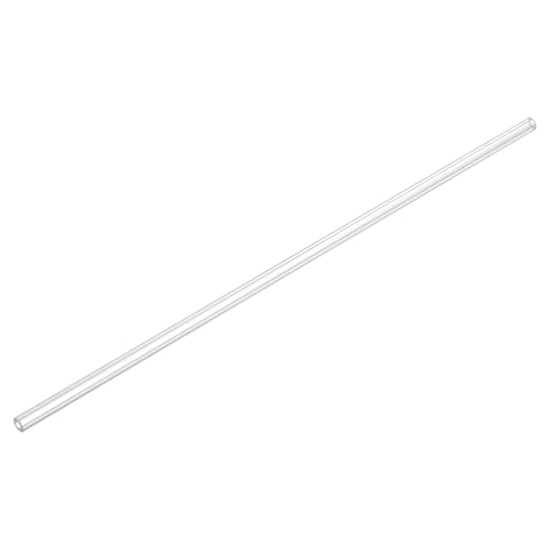 Image of uxcell Clear Rigid Tubing 3mm(1 /8 inch) ID x 7mm(0.28 inch) OD x 1Ft Length Round Plastic Polycarbonate Tube