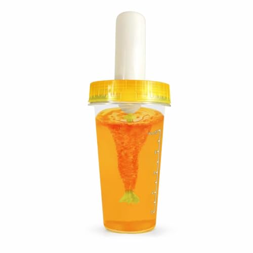 Hands-Free Drink Mixer – Auto-Start, No Grip Needed | Add Liquid First, Then Powder | Lightweight Shatter-Resistant Cup | Mixes Fiber, Protein & Supplements | Quiet, Bladeless, Easy to Clean