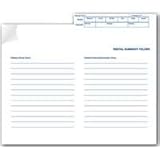 Centurion Rental Summary Folder, 9-1/2