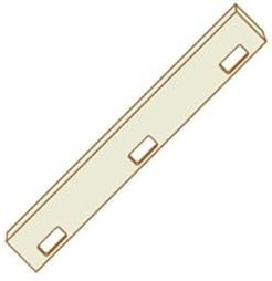 35368 6 Foot 8 Inch Full Length Template for Three 1/4" Radius 3-1/2" Hinges