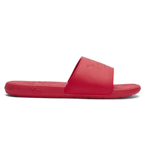PUMA Men's COOL CAT 2.0 Slide Sandals, PUMA Red-PUMA Red, 9