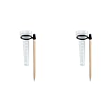 Regenmesser aus Polystyrol, bis zu 35 mm, für Garten, Outdoor, Hof