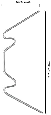 50pcs Greenhouse W Clips Stainless Steel Wire Clips for Greenhouse Glass Pane Fixing Clips Glazing Clips Greenhouse Window Clips Greenhouse Spring Clips Halls Greenhouse Clips for Polycarbonate