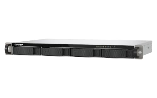 Image of QNAP TS-432XeU-4G 4-Bay 1U Short-Depth Rackmount NAS | 10GbE /2.5GbE /SFP+, Backup, File Sharing, Business Storage