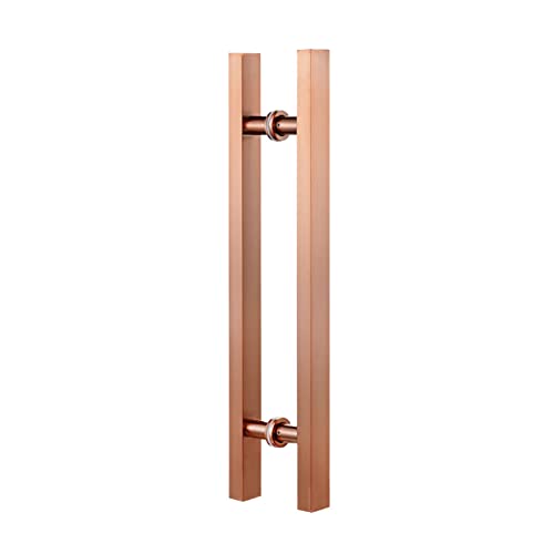 Poignée de porte or rose rectangulaire pour sécuriser les accès de bureau