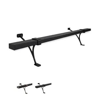 Heavy Duty Aluminum Foot Rail Kit - Complete Floor Mount Bar for ...