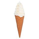 jojofuny Fake Ice Cream Cones White Mini Artificial Ice Cream Cone Models for Home Kitchen Decor, Photography Props Shop, Window Display