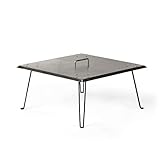 TITAN GREAT OUTDOORS Fire Pit Heat Deflector, Pushes Heat Down and Out, Stainless-Steel with...