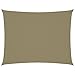 vidaXL Toldo Parasol Lona Protector Solar Sombra de Patio Jardín Terraza Balcón Parque Exterior de Vela Rectangular de Tela Oxford Beige 2,5x3,5 m