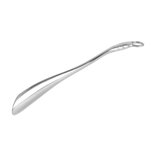 Healeved 1 Pieza levantador de zapatos herramienta embarazo tener puesto maternidad calzador de metal calzador mujer embarazada Calzado liviano cuerno de zapatos de casa Plata