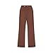 AKTCVVJ Women Capri Pants Cotton Linen Casual Capris Loose Fit Drawstring Waist Capri Pants Summer Vacation Pants Brown