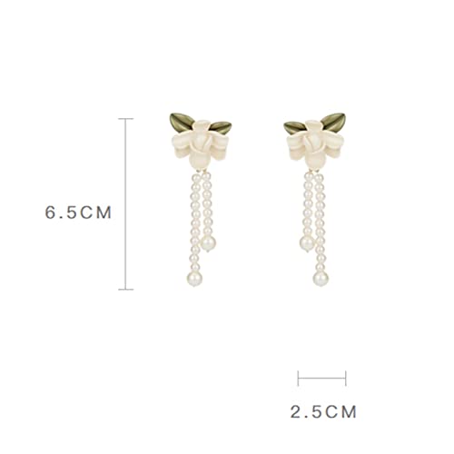 Pendientes de Plata 925 con borlas de flores como regalo sofisticado de joyería para mujer 4