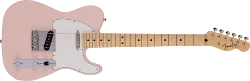 Fender Made in Japan Junior Collection Telecaster MN Satin Shell Pink guitare électrique avec housse - Les Beatles, Paul McCartney, John Lennon, RIngo Starr, George Harrison Fender Made in Japan Junior Collection Telecaster MN Satin Shell Pink guitare électrique avec housse