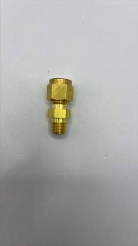 Swagelok B-400-1-2 Brass Tube Fitting Male Connector 1/4 in Tube OD x 1/8 in Male NPT, Brass