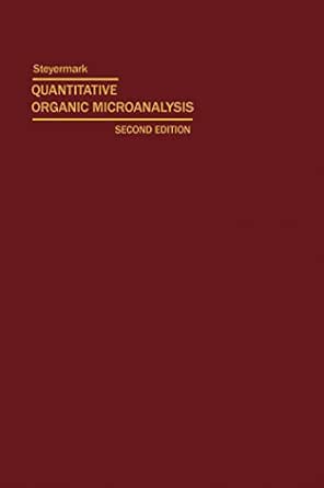 Quantitative Organic Microanalysis 2nd Edition book cover