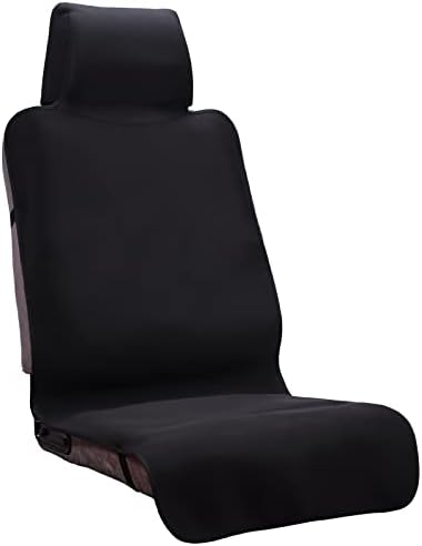 DREAMANIA Waterproof Seat Cover, Upgraded Sweat Carseat Protector, Perfect for Universal Anti-Slip Car Truck SUV Seat, Ideal for Surfing Yoga Gym Workout, Black