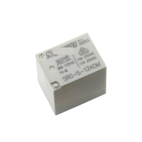 Relé de potencia SRG-S-124DM de 17A 277VAC que soporta altas cargas eléctricas con estabilidad
