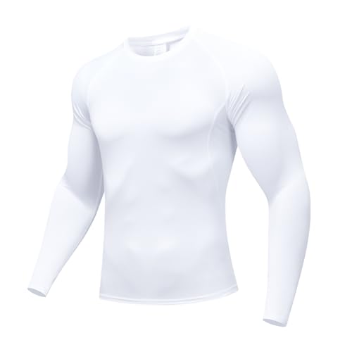 Towintec Maglietta a Compressione da Uomo Maglia Manica Lunga Camicia