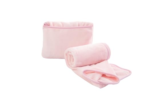 WillerS ブランケット コンパクト 携帯 ひざ掛け 車 飛行機 機内 旅行 持ち運び 毛布 ふわふわ 柔らかい 暖かい くるんと収納 クッションになる 枕 2way おしゃれ もこもこ Blanket (バービーピンク, 100*140cm)