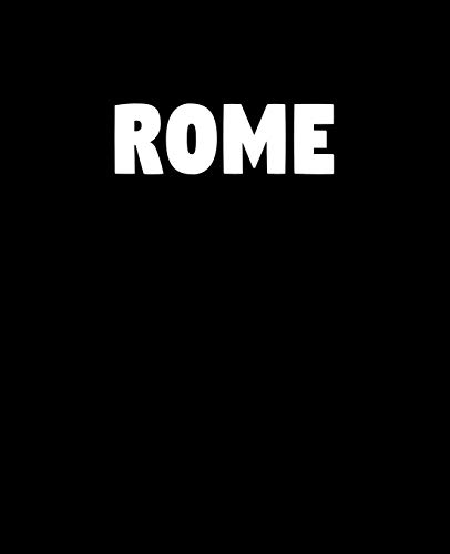 Rome: A Home Design decorative book for coffee tables, shelves, end tables, and interior design styling - Housewarming Gift Decorum - stack decor ... any room in home (Fashion City Black Cover)