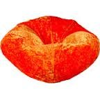 96" Round Chenille Bean Bag tangerine Orange