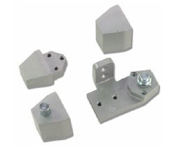 Arch / Vistawall Style Aluminum Storefront Door Pivot Set - Right Hand - Dark Bronze