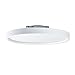 Nora NLOS-R72L40WW SURF Baffle LED Regressed Edge-Lit Surface Mount, White (4000K, 7" Round)