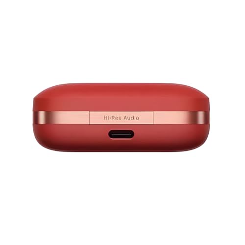 Image of Haroon Buds 7 Pro TWS Wireless Earbuds Bluetooth with Noise Cancellation 48 Hours Playtime with Charging Case (Fiery Red)