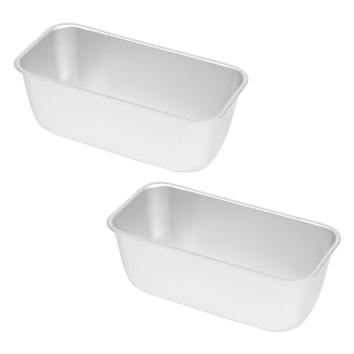 HOLIDYOYO 2 Stück Kastenform Brotbackform Aus Antihaft Material Rechteckige Toastbackform Für Kuchen Und Sandwich Backen Mit Gleichmäßiger Wärmeverteilung