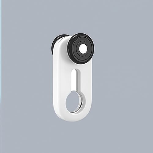 Curtain Tracks Pulley, Aluminium Alloy Heavy-duty Curtain Rail Pulleys Runners - White (30 pcs)