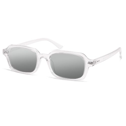 Image of SOJOS Trendy Rectangle Polarized Sunglasses Womens Mens SJ2610